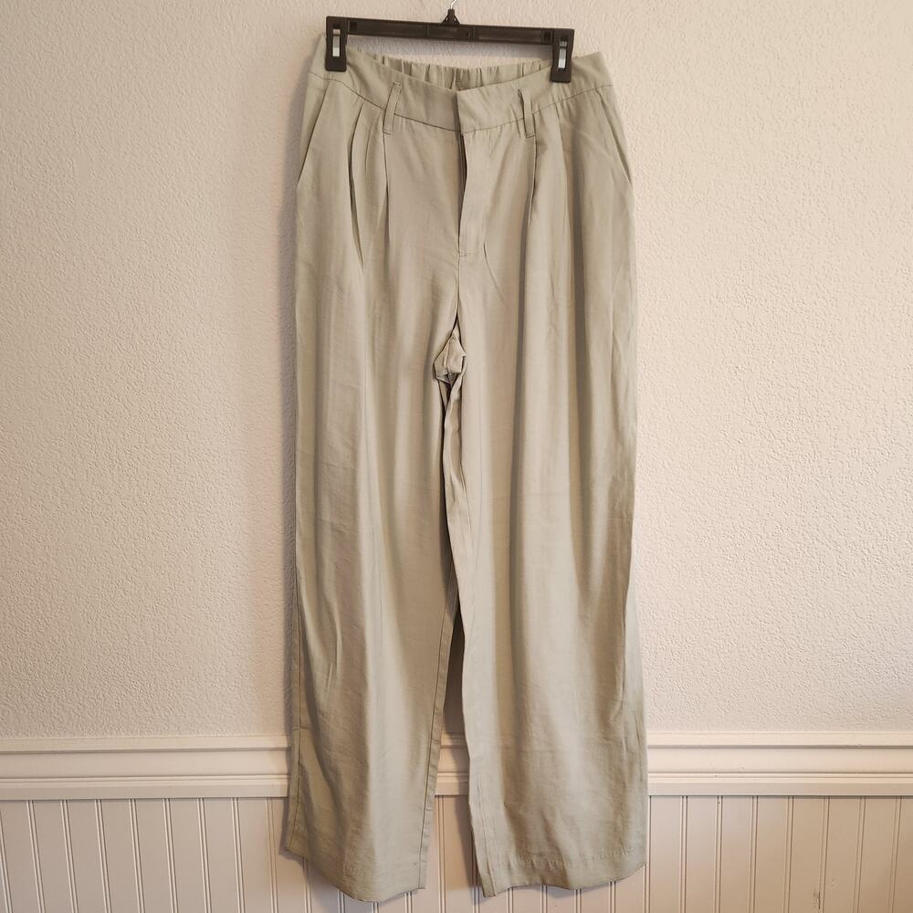 A New‎ Day Women's Size 8 Wide Straight Leg Casual Pants Light Mint Color NWT